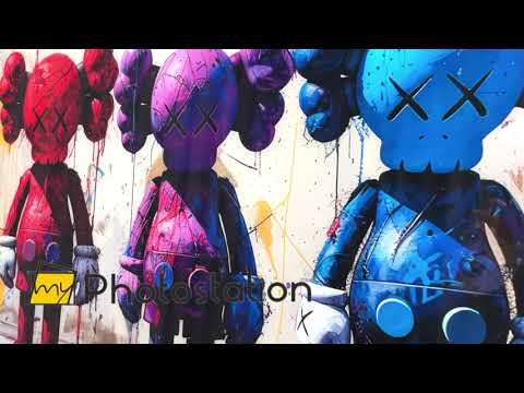 Hypebeast Kaws Glaswandkunst