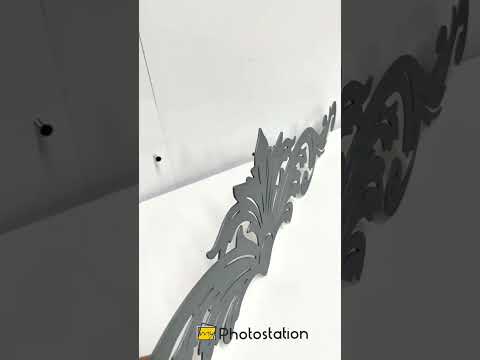 زخرفي دائري بنمط المفتاح اليوناني مرايا جدارية – ديكور حائط مرايا كلاسيكي عصري