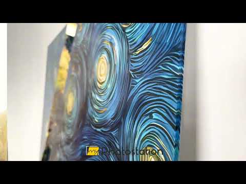 Starry Blossoms – Glass Wall Art