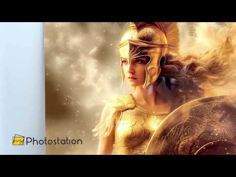 Lady Athena Glaswandkunst