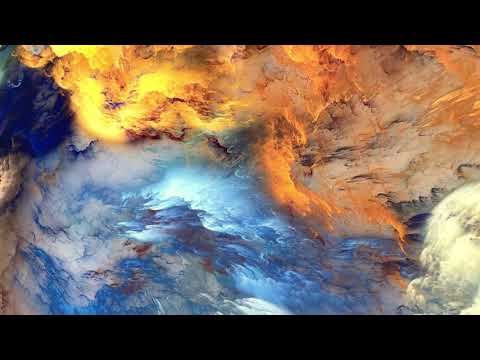 Abstract Multiple Colorful Clouds Tempered Glass Wall Art