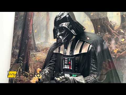 Darth Vader spielt mit Enten, Glaswandkunst