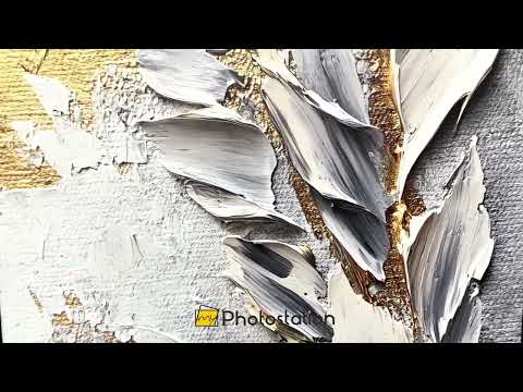 Golden Whisper – Neutral Abstract Oil Painting
