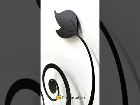 Elegant Floral Vine Metal Wall Art – Decorative Swirl Botanical Wall Decor