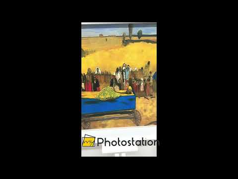 The Funeral Procession – Symbolic Historic Oil Painting