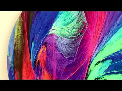 Neonfarben Abstrakte runde Glaswandkunst