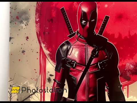 Deadpool Poster, Glaswandkunst