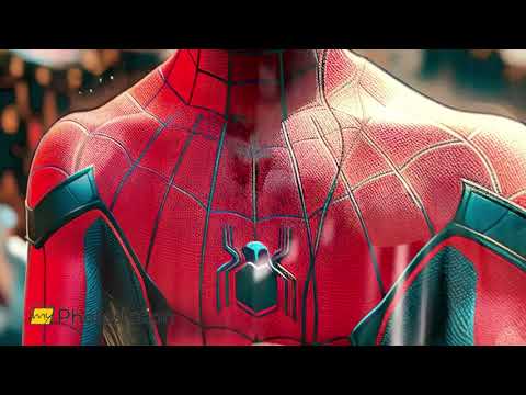 Spiderman mit Buddha-Wandkunst aus Glas