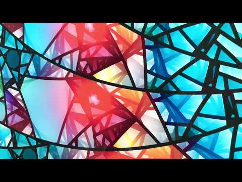 Bunte Mosaikkunst Glaswandkunst