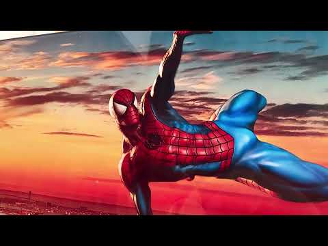 Spider-Man-Wandkunst aus Glas