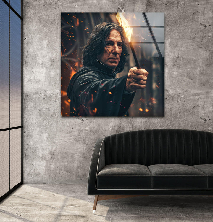 Profesor Severus Snape Glass Wall Art glass image printing, glass prints from photos
