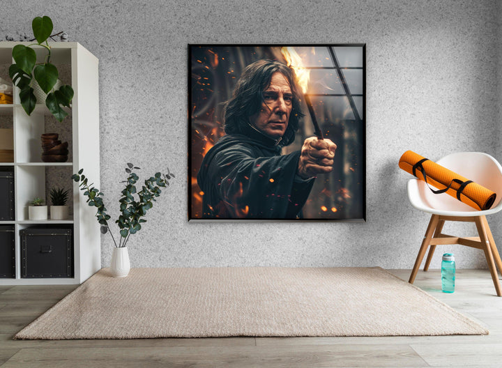 Profesor Severus Snape Glass Wall Art glass pictures for Wall, glass prints wall art
