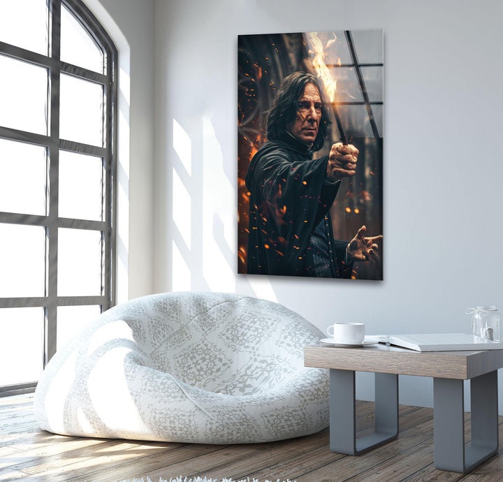 Profesor Severus Snape Glass Wall Art print on glass, glass printed photos
