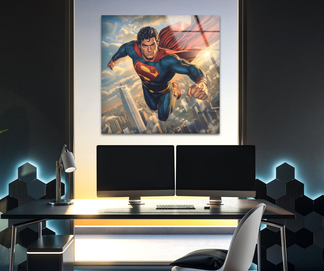 Striking superheroes art perfect for fans, blending iconic imagery with artistic flair