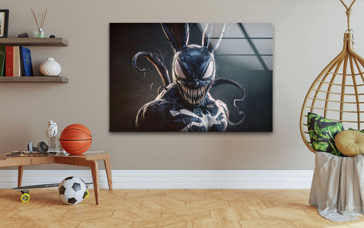 Gift, das sich in ein Kaninchen verwandelt, Glaswandkunst