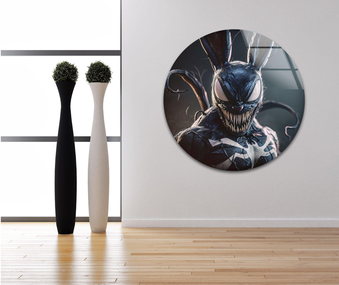 Gift, das sich in ein Kaninchen verwandelt, Glaswandkunst
