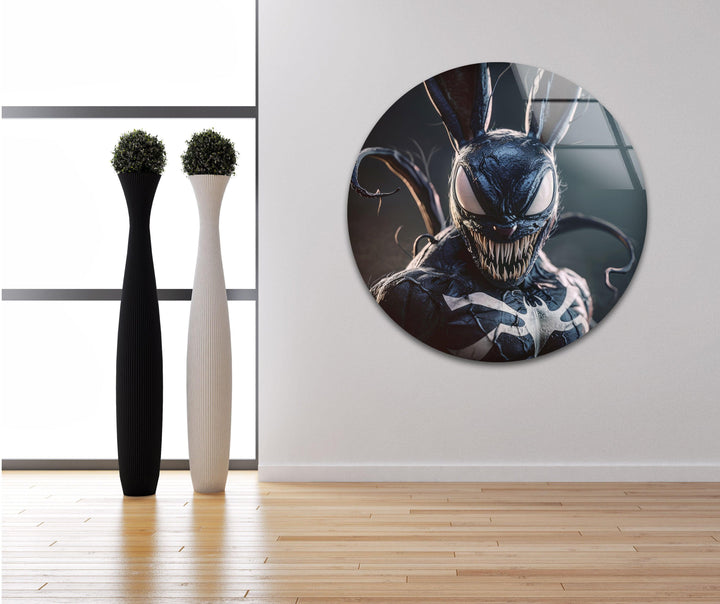 Gift, das sich in ein Kaninchen verwandelt, Glaswandkunst