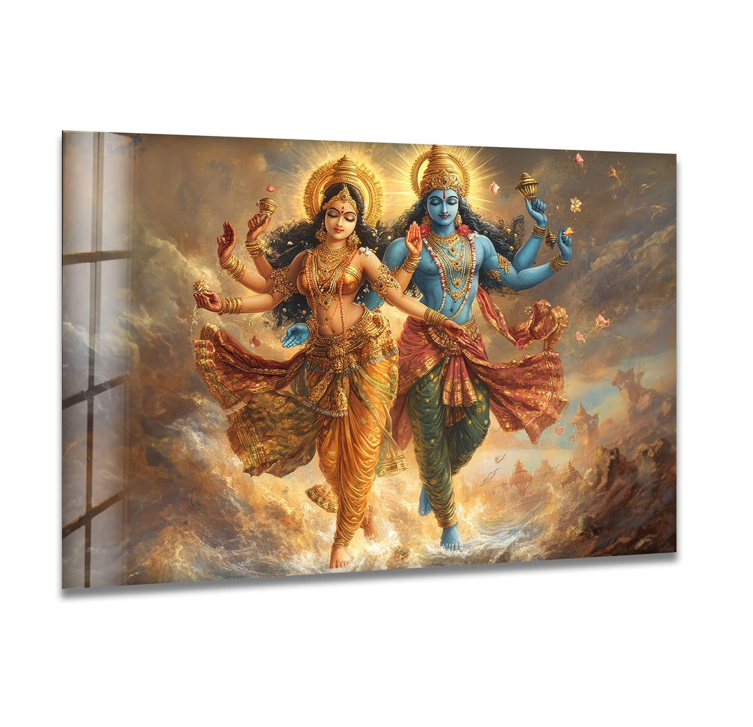 Radhakrishna Glass Wall Art custom glass photo prints, large glass prints
