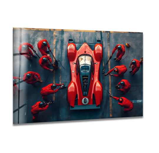 Sports art featuring dynamic action shots and bold colors to capture the energy of the game
