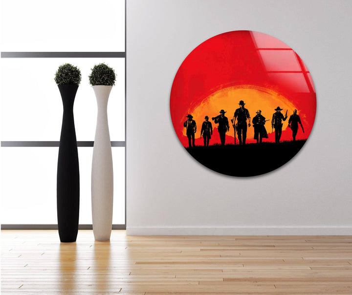 Red Dead Redemption Banner Glaswandkunst
