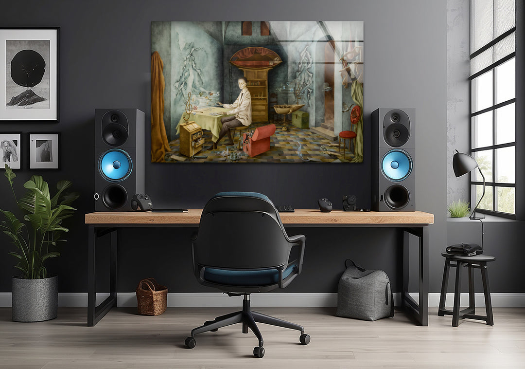 Landscape paintings by famous artists showcasing picturesque views and rich artistic details
