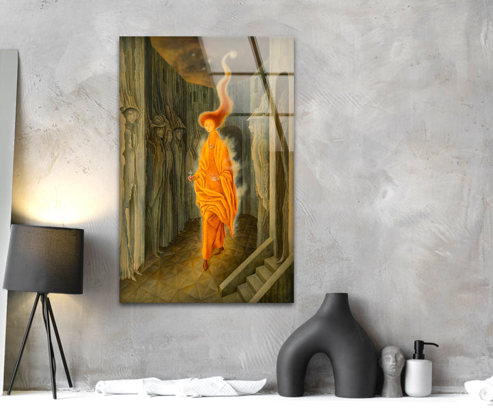 Landscape paintings by famous artists featuring majestic mountains, serene rivers, and lush forests


