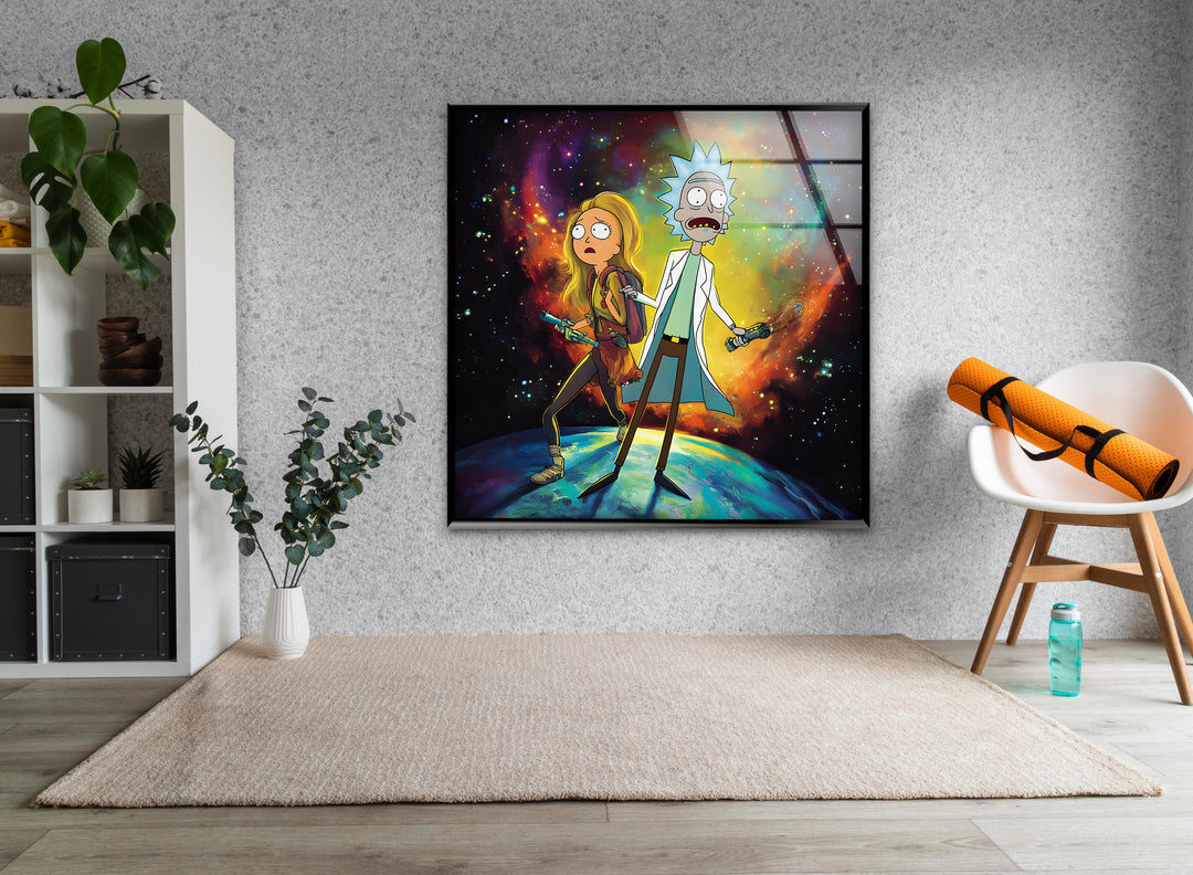Whimsical cartoon art highlighting expressive characters and a vibrant animation-inspired design