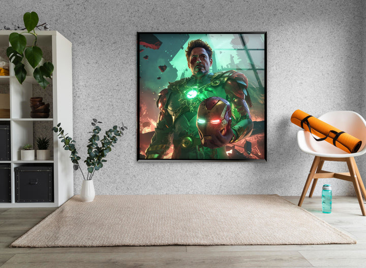 Robert Downey Jr Dr. Doom Glass Wall Art large glass photo prints, glass wall photos
