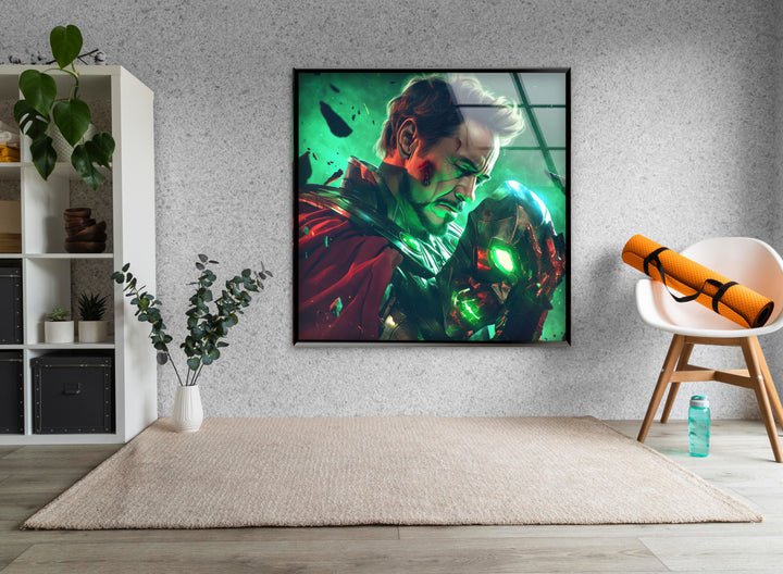 Doctor Doom Robert Downey Jr Glass Wall Art large glass photo prints, glass wall photos
