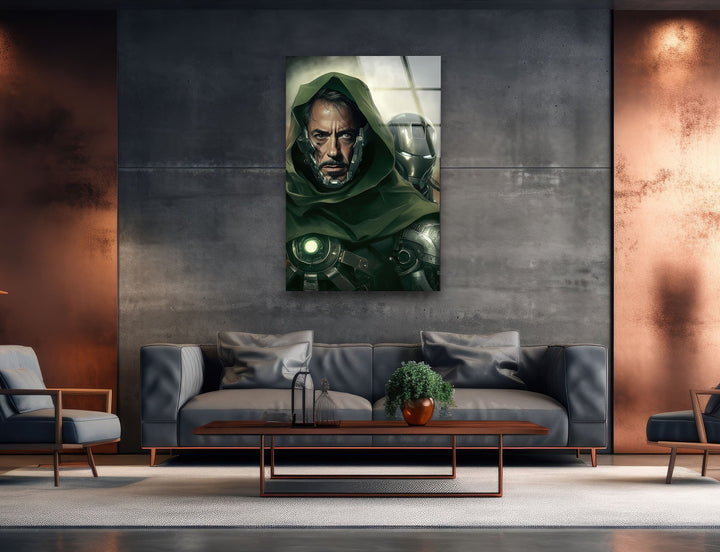 Robert Downey Doctor Doom Glass Wall Art glass photo prints, glass picture prints
