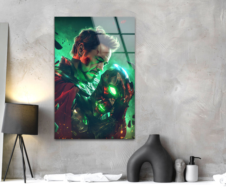 Doctor Doom Robert Downey Jr Glass Wall Art glass photo prints, glass picture prints
