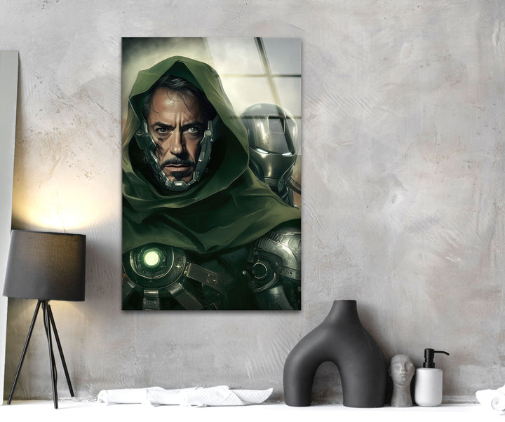 Robert Downey Doctor Doom Glass Wall Art glass image printing, glass prints from photos
