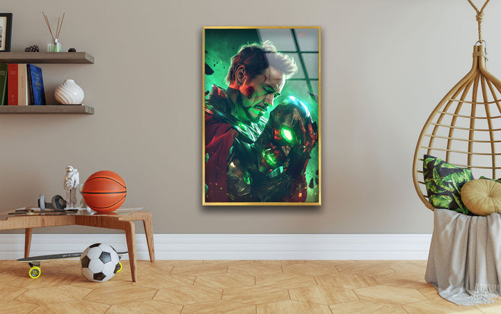 Doctor Doom Robert Downey Jr Glass Wall Art glass image printing, glass prints from photos
