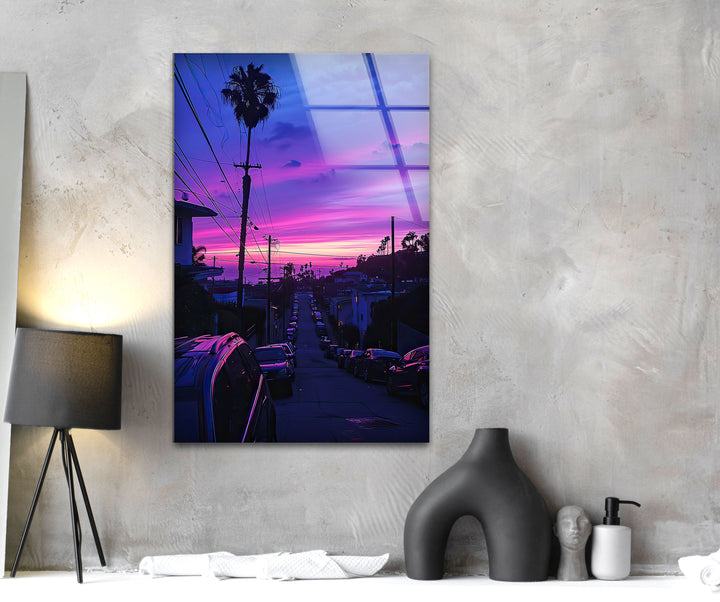 San Diego Purple Glass Wall Art art glass wall art, glass wall art pictures
