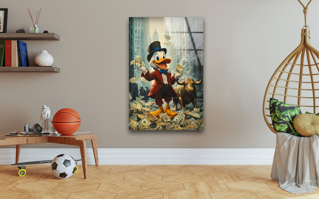 Whimsical cartoon art displaying a playful animated world bursting with imagination and color