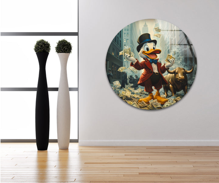 Creative animation art presenting a vibrant cartoon setting filled with unique characters and dynamic energy