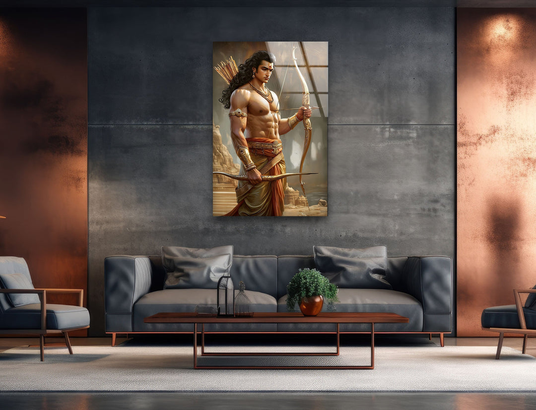 Kanta Sun God Glass Wall Art photo print on glass, prints on glass wall art
