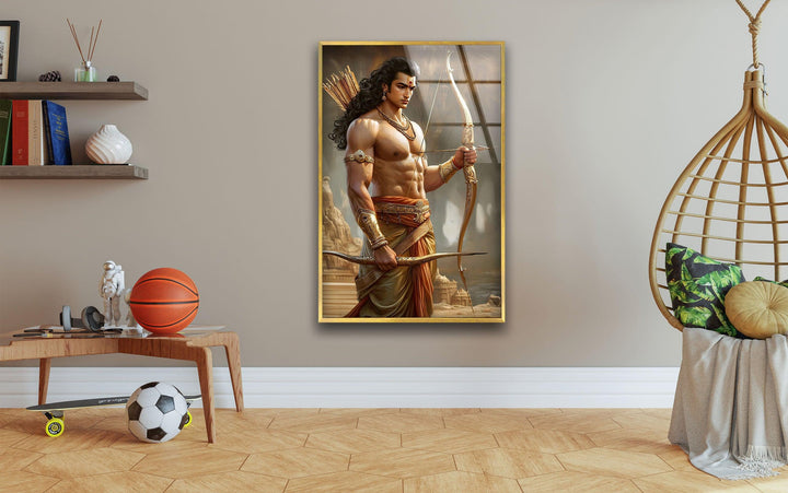 Kanta Sun God Glass Wall Art custom glass photo prints, large glass prints
