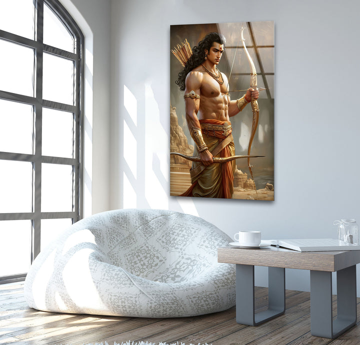 Kanta Sun God Glass Wall Art picture on glass wall art, photos printed on glass
