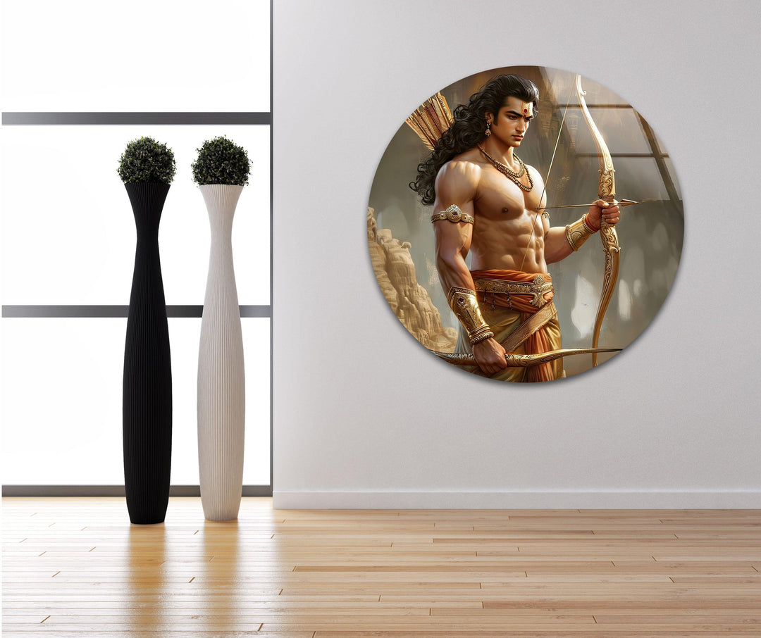 Kanta Sun God Glass Wall Art print on glass, glass printed photos
