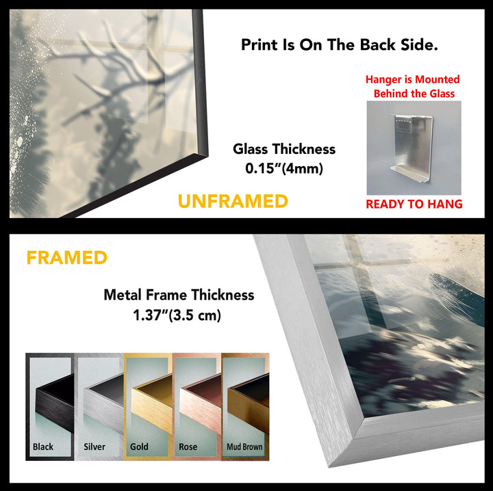 Skier Gorilla Tempered Glass Wall Art - MyPhotoStation