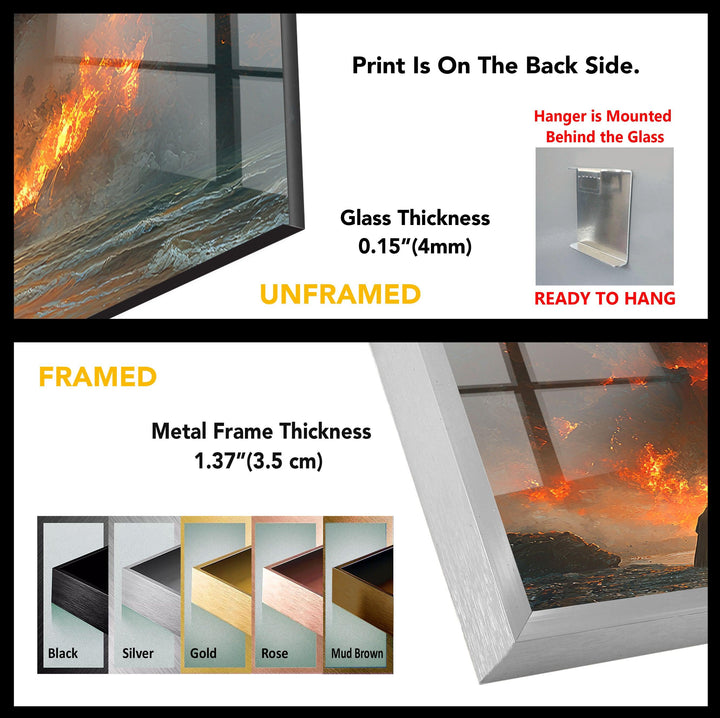 Smaug Lord of The Rings Glass Wall Art