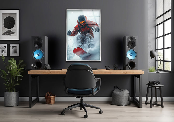 Sport wall art capturing adrenaline-filled moments with bold graphics and high-energy aesthetics

