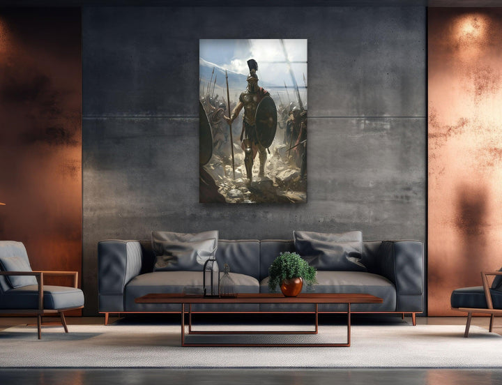 Spartan Warriors Glass Photo Prints