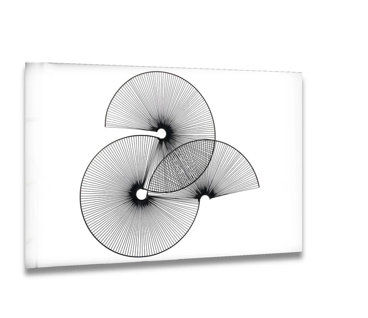 Abstract Geometric Circles – Black & White Modern Art Print - MyPhotoStation