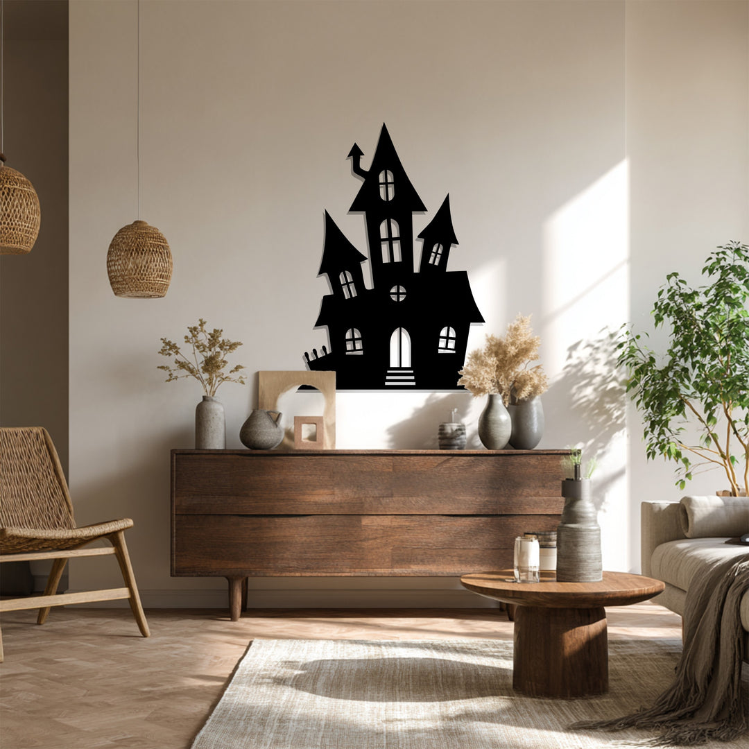 Halloween themed metal wall decoration for living room