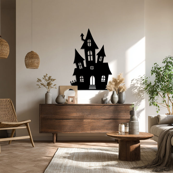 Halloween themed metal wall decoration for living room