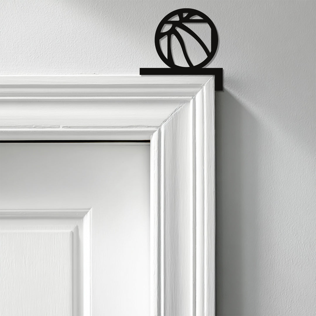 Basketball wall art metal accent for athlete interiors