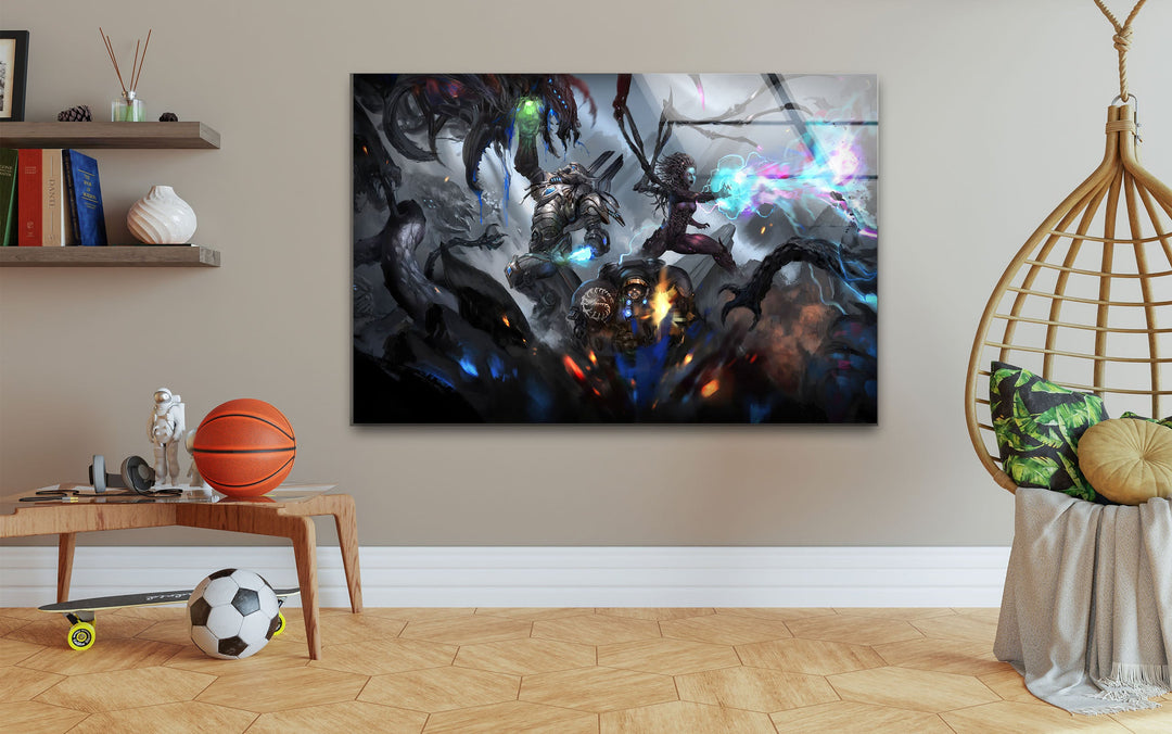 Starcraft Glass Panels Art