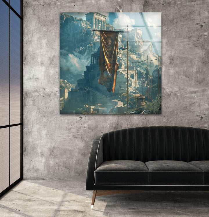 Stone Base Stage Glass Wall Art Glass Printing Wall Art, Print photos on glass
